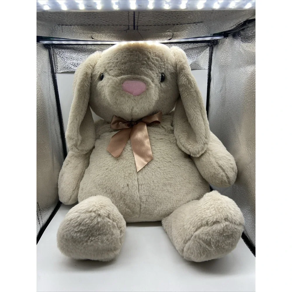 Dan Dee Collectors Choice Bunny Beige Brown Bow 2020 15